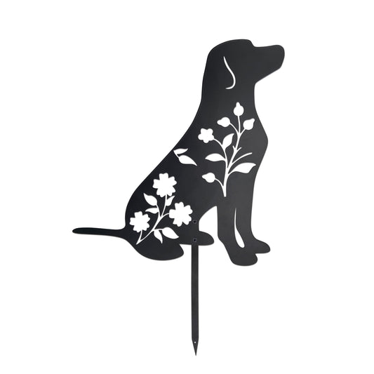 Urbraneco Labrador Retriever Garden Stake - Durable Outdoor Dog Statue for Lawn Decor