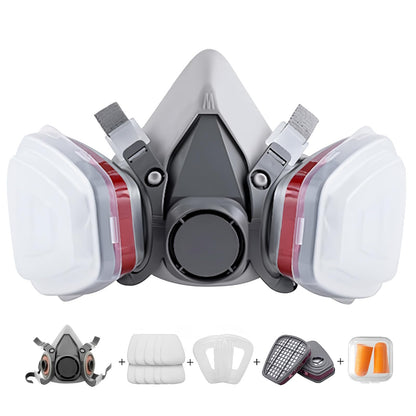 TOCADO Reusable Face Cover Set for Painting,Respiratory Mask for Spray Painting,Verniciatura, Prodotti Chimici, Vapori Organici, Saldatura, Lucidatura