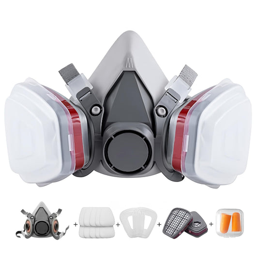 TOCADO Reusable Face Cover Set for Painting,Respiratory Mask for Spray Painting,Verniciatura, Prodotti Chimici, Vapori Organici, Saldatura, Lucidatura