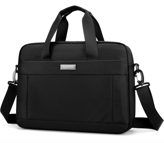 zhongningyifeng Laptop Bag 14 Inch Briefcase for Men Women Waterproof, Shoulder Computer Messenger Handbag for Business Office Work Travel College Black