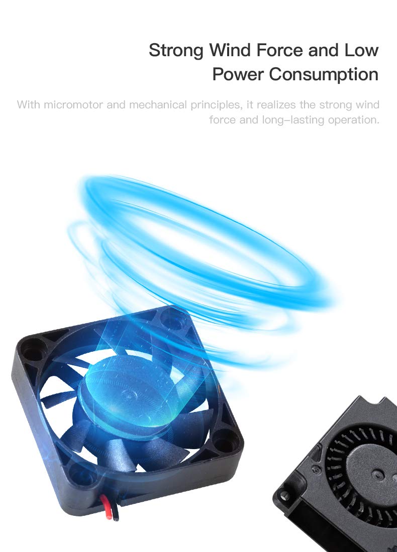 Creality Original K1 Fan 24v Set(2PCS), 3010 Axial Fan and 4020 Blower Fan for 3D Printer K1/K1C/K1 Max/K1 SE