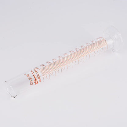 stonylab 1-Pack Graduated Cylinder, Borosilicate Glass 250 ml Heavy Wall Graduated Glass Measuring Cylinder