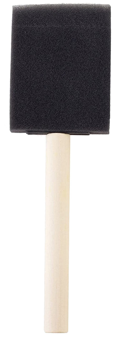 Tosnail 96 Pack 2 Inch Foam Paint Brush with Wooden Handles for Acrylics, Stains, Varnishes, Crafts, Arts