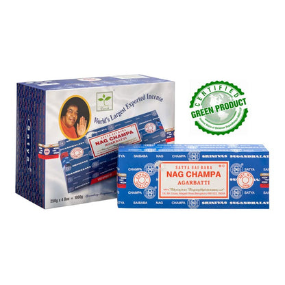 Satya Nag Champa 250 gram Incense Sticks for Positivity, Meditation, Relaxation, Yoga, Healing by Giftbrit