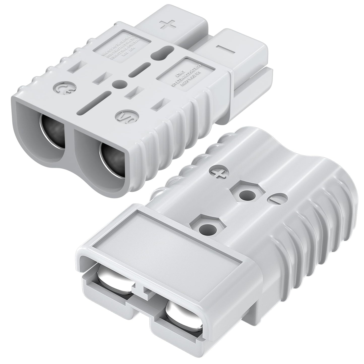 RVBOATPAT 350 Amp Car Battery Cable Connector 2/0 AWG Battery Quick Connect Disconnect Connector Quick Disconnect Battery Terminal Plug Connector Kit for Truck Winch Trailer -2pcs
