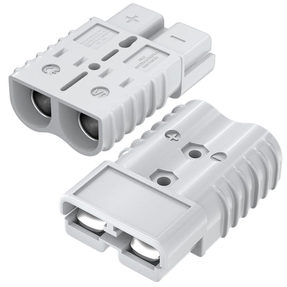 RVBOATPAT 350 Amp Car Battery Cable Connector 2/0 AWG Battery Quick Connect Disconnect Connector Quick Disconnect Battery Terminal Plug Connector Kit for Truck Winch Trailer -2pcs