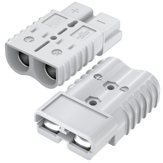 RVBOATPAT 350 Amp Car Battery Cable Connector 2/0 AWG Battery Quick Connect Disconnect Connector Quick Disconnect Battery Terminal Plug Connector Kit for Truck Winch Trailer -2pcs