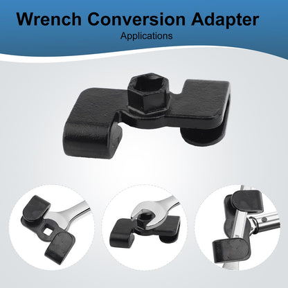 Wrench Extender Tool Open End Wrench Extender with Adapter for 1/2 Inch Drive Breaker Bars and 21mm Hex Drive, Universal Wrench Extension Tool for Hard to Reach Areas