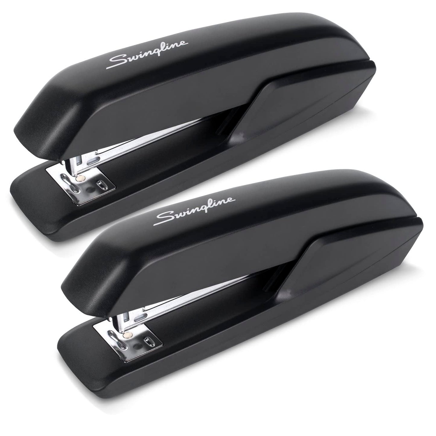Swingline Stapler, Eco Version Desktop Stapler, 15 Sheet Capacity, Black, 2 Pack (S7054501AZ)