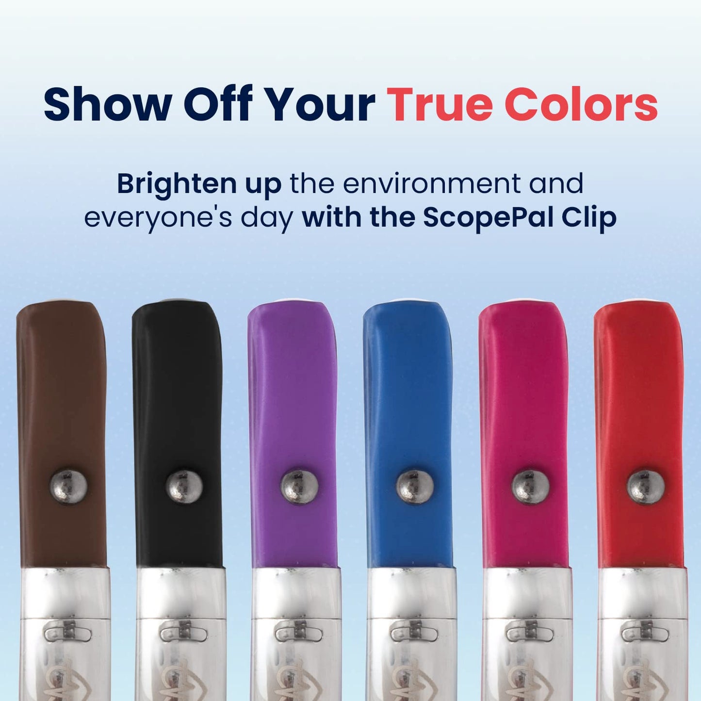 ScopePal Clip for Stethoscopes, Stethoscope Clip for Doctors, Nurses, Medical Students, Stethoscope Accessory Compatible with 3M Littmann Classic III, Lightweight II S.E, and More, Black