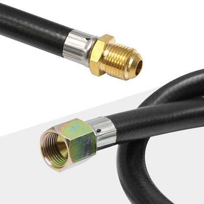 Vkinman 3/8" Flare Gas Barbecue Grill Extension Connection Flexible Hose Y-Splitter Hose Assemly Parts Inlet Pipe for BBQ Stove