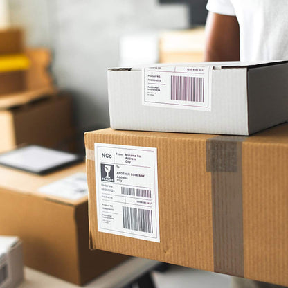 Thermal Labels 4" x 6" Shipping Labels100mmX150mm for Zebra Desktop Printers 250 Labels (2 Rolls)