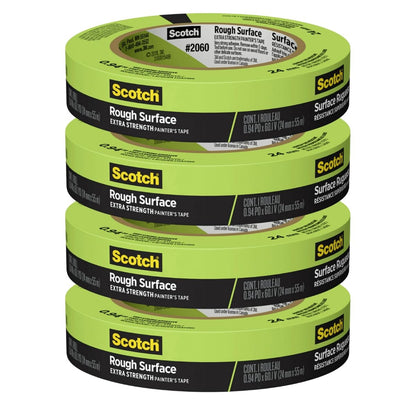 Scotch Painter's Tape 2060-1A 2060 Masking Tape 1-Inch by 60-Yard Green 4 Pack