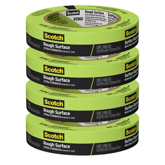 Scotch Painter's Tape 2060-1A 2060 Masking Tape 1-Inch by 60-Yard Green 4 Pack