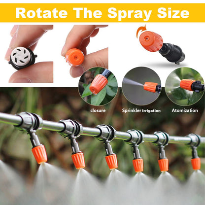 132ft/40M Drip Irrigation Kit, Automatic Micro Irrigation System, 1/4” Blank Distribution Tubing Hose, 164PCS DIY Automatic Drip Irrigation&Watering for Garden Landscape Greenhouse Patio
