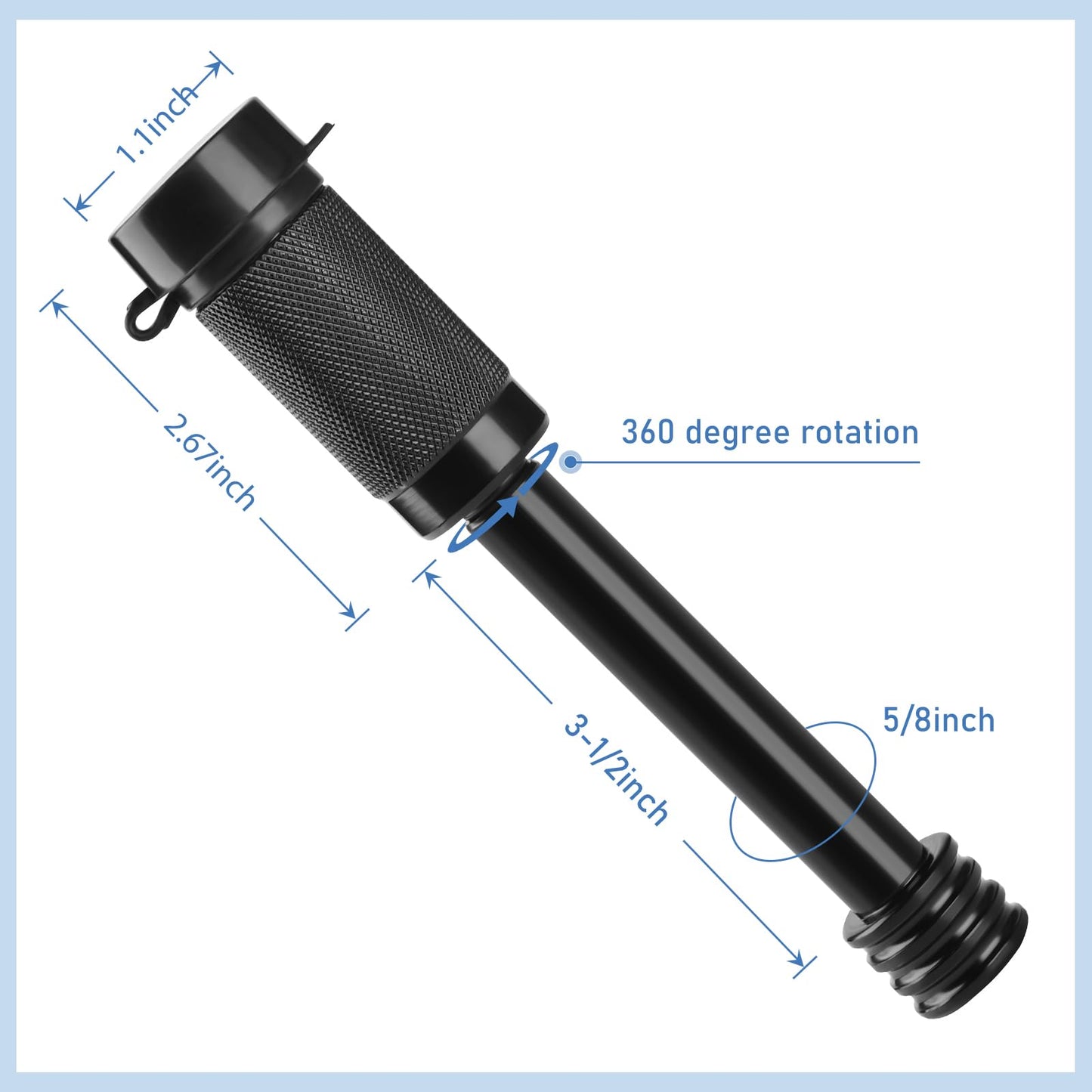 2 Pack Trailer Hitch Lock, Hitch Pin Lock with 5/8 Inch Diameter Anti-Theft Hitch Locking Pin for 2 Inch & 2-1/2 Inch Receiver, Black.