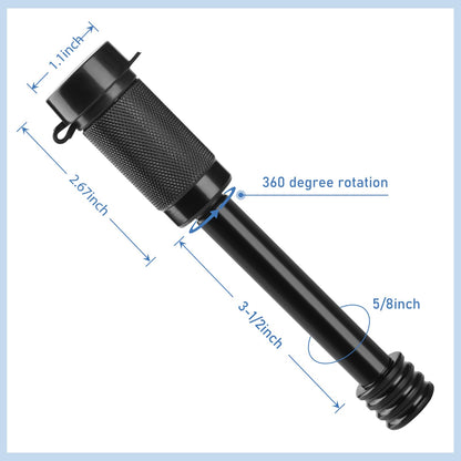 2 Pack Trailer Hitch Lock, Hitch Pin Lock with 5/8 Inch Diameter Anti-Theft Hitch Locking Pin for 2 Inch & 2-1/2 Inch Receiver, Black.
