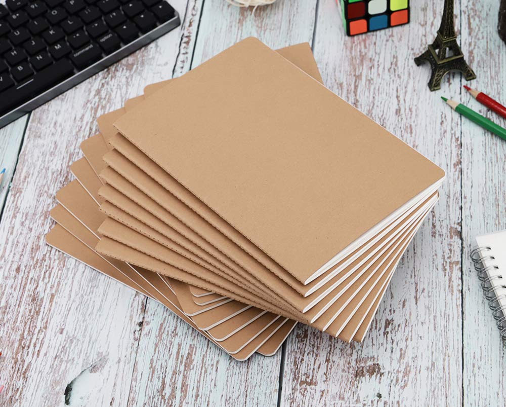 16 Pack Notebook Journals for Travelers, Students and Office, Writing Diary Subject Notebooks Planner with Thick Paper, 60 Pages, 30 Sheets, 8.3x5.5 inch, A5 Size, Travel Journal Set (Blank)
