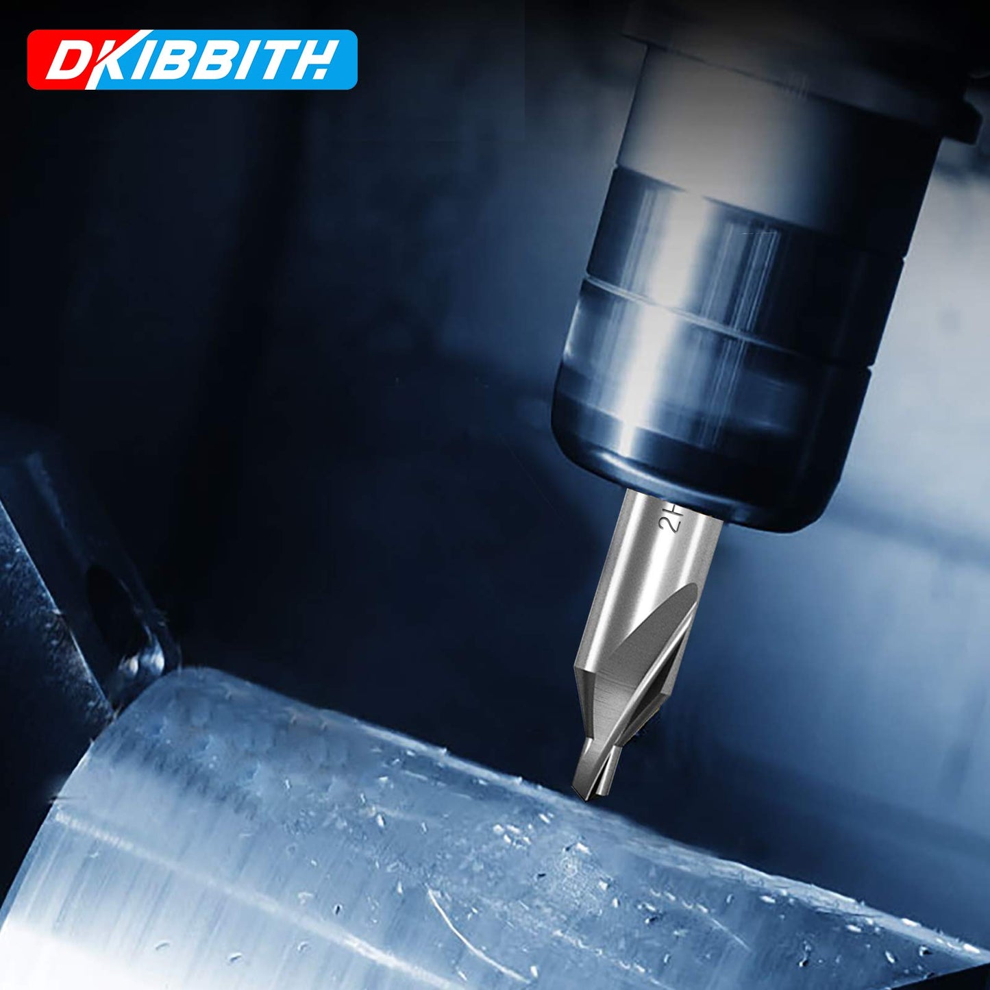 DKIBBITH 7 Pieces Center Drill Bits Set, M2 High Speed Steel 60-Degree Angle Center Drill Bits Kit Countersink Tools for Lathe Metalworking Size 1.0 1.5 2.0 2.5 3.0 4.0 5.0