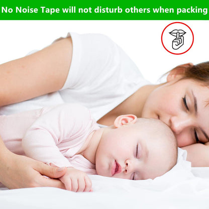 COSIMIXO No Noise Silent Packing Tape 2.4mil x 1.88" x 110 Yards,6rolls,Industrial Heavy Duty Noiseless Packaging Tape for Quiet Packing Shipping Moving and Storage