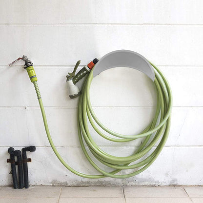 Water Hose Holder, Hose Holders Organizer for Outside Can Accommodate Large Hoses, Wall Mount Garden Hose Holder Hanger for Storage Waterhose (1 Pack)