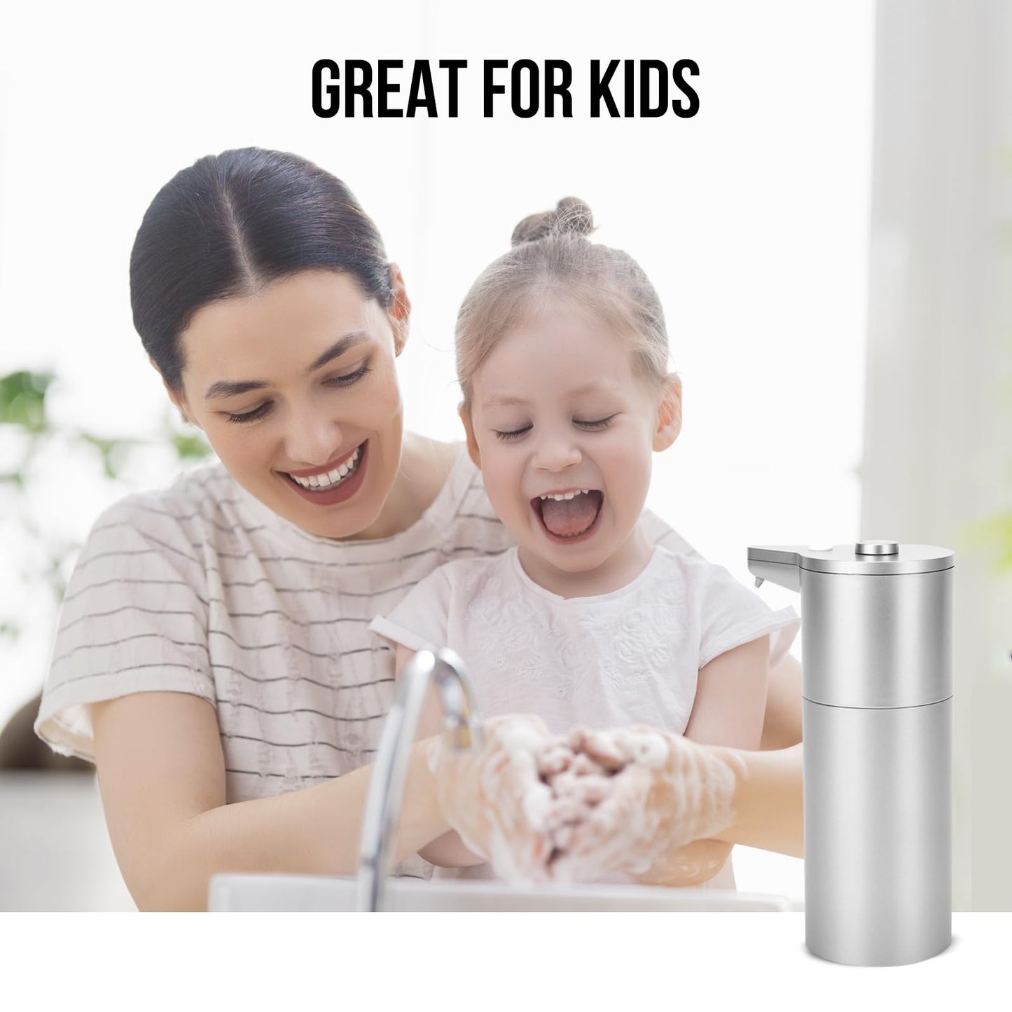 Aunmaon Automatic Soap Dispenser Touchless,Upgrade Adjustable Volume for Thick and Thin Liquid Battery Hand AndDish Soap Dispenser for Kitchen Bathroom