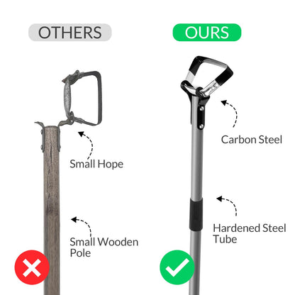 Walensee Action Hoe for Weeding Stirrup Hoe Tools for Garden Hula-Ho with Adjustable 56 Inch Scuffle Loop Hoe Gardening Weeder Cultivator, Sharp Durable Metal Handle Weeding Rake with Cushioned Grip