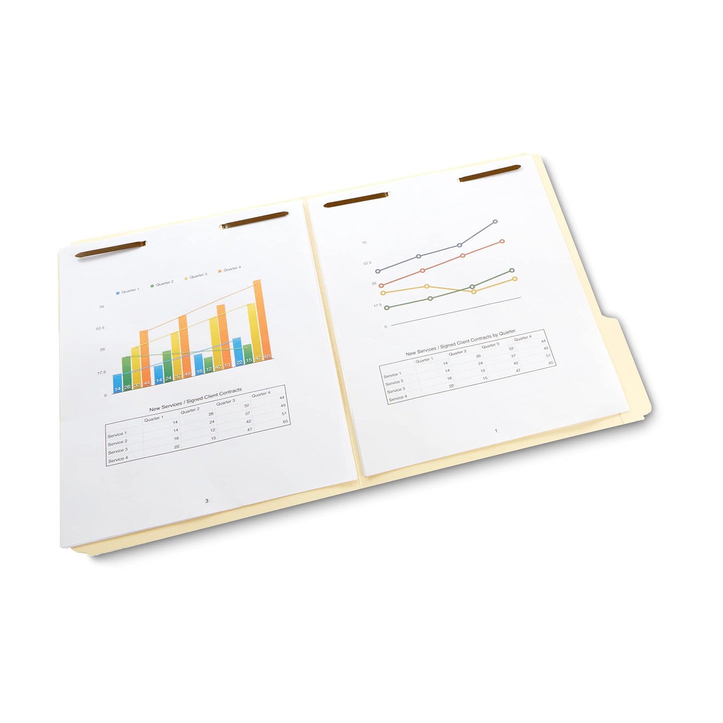 AmazonBasics Manila File Folders with Fasteners - Letter Size, 50-Pack - AMZ200