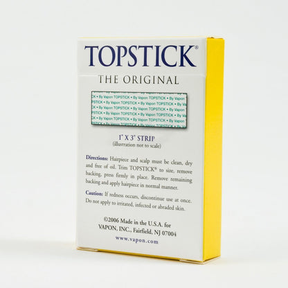 Vapon Topstick 1" X 3" - 50 Strips in Each Box (2 Boxes) Hypo-Allergenic All Purpose Clear Double Tape