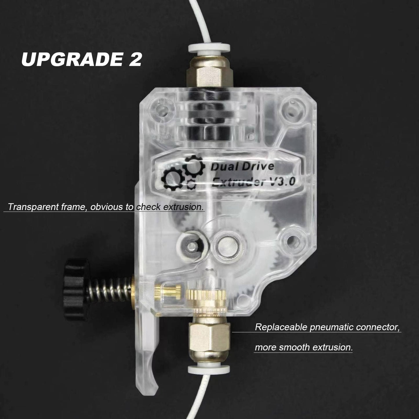 SIMAX3D Upgraded BMG Extruder V3.0 Dual Drive Gear High-Performance Parts for CR10,Ender 3 Series,Anycubic Mega S, I3 Mega Chiron,Tevo Tornado, Wanhao D9, Anet A8 E10 and Prusa I3 DIY 3D Printer