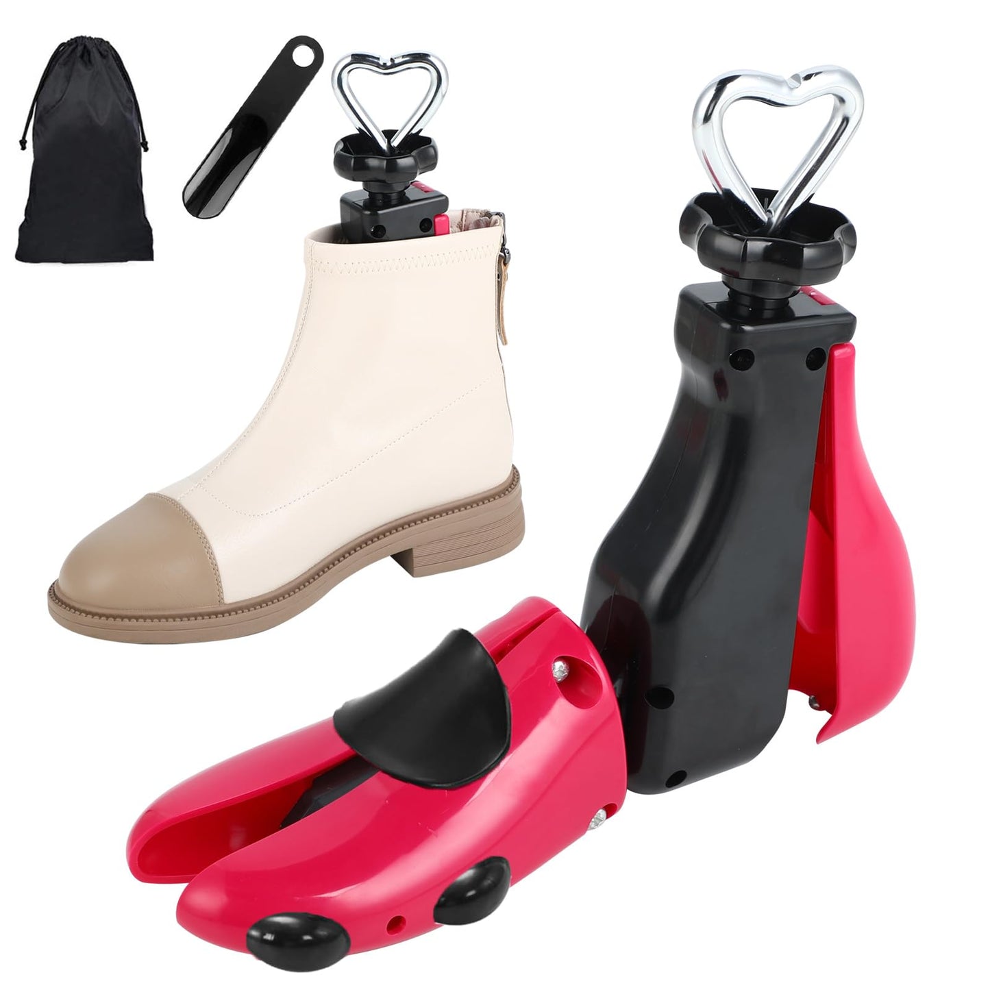 Tigcent Shoe Stretcher Women Men, Adjustable Shoe Tree, Plastic, Unisex Adult, Shoe-Tree, Shoe Stretcher, Women Size 6-11, Men's 5-9.5
