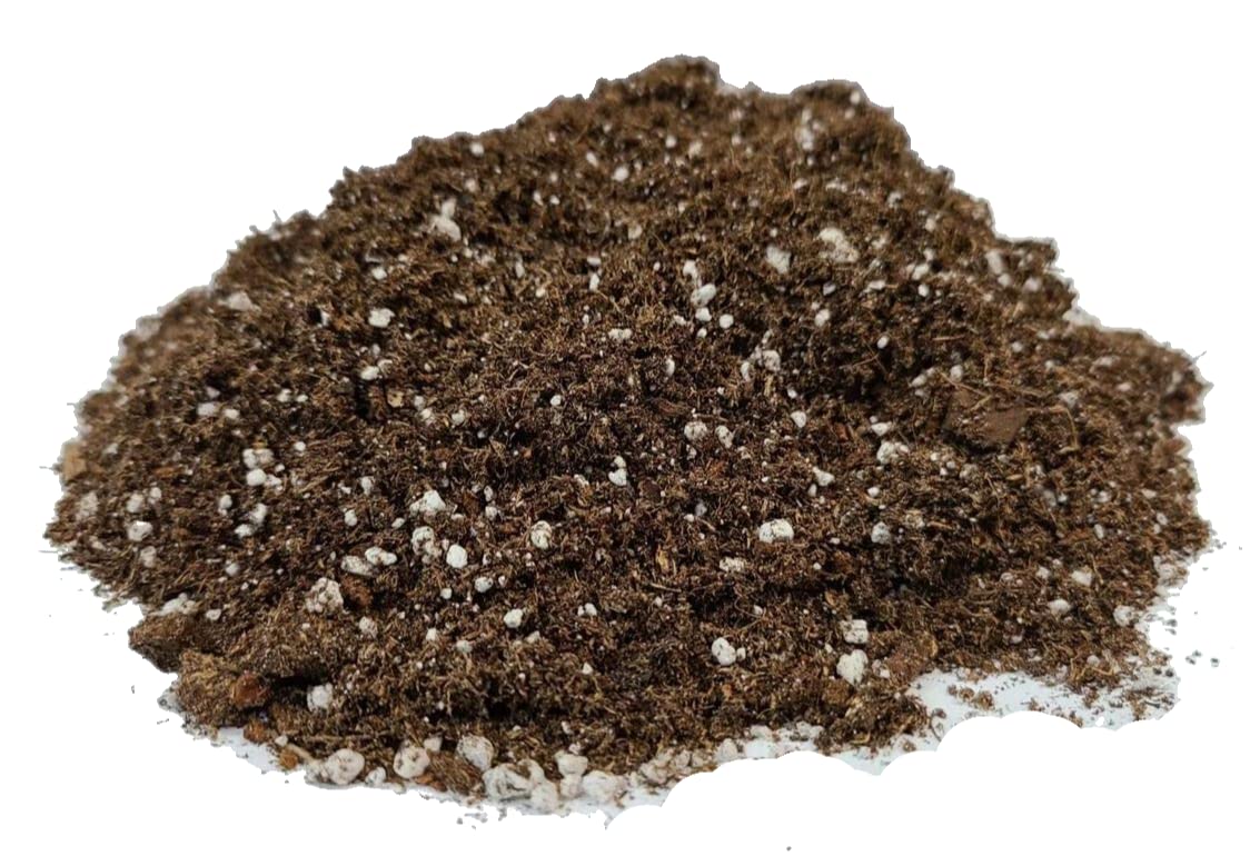 Potting Soil- Premium Soil Mix with Mycorrhizae, Fibrous Peat Moss and with Natural Volcanic Perlite, High Porosity, an Ideal Soil for Indoor or Outdoor Growing (10 litres Bag) (10 Liter)