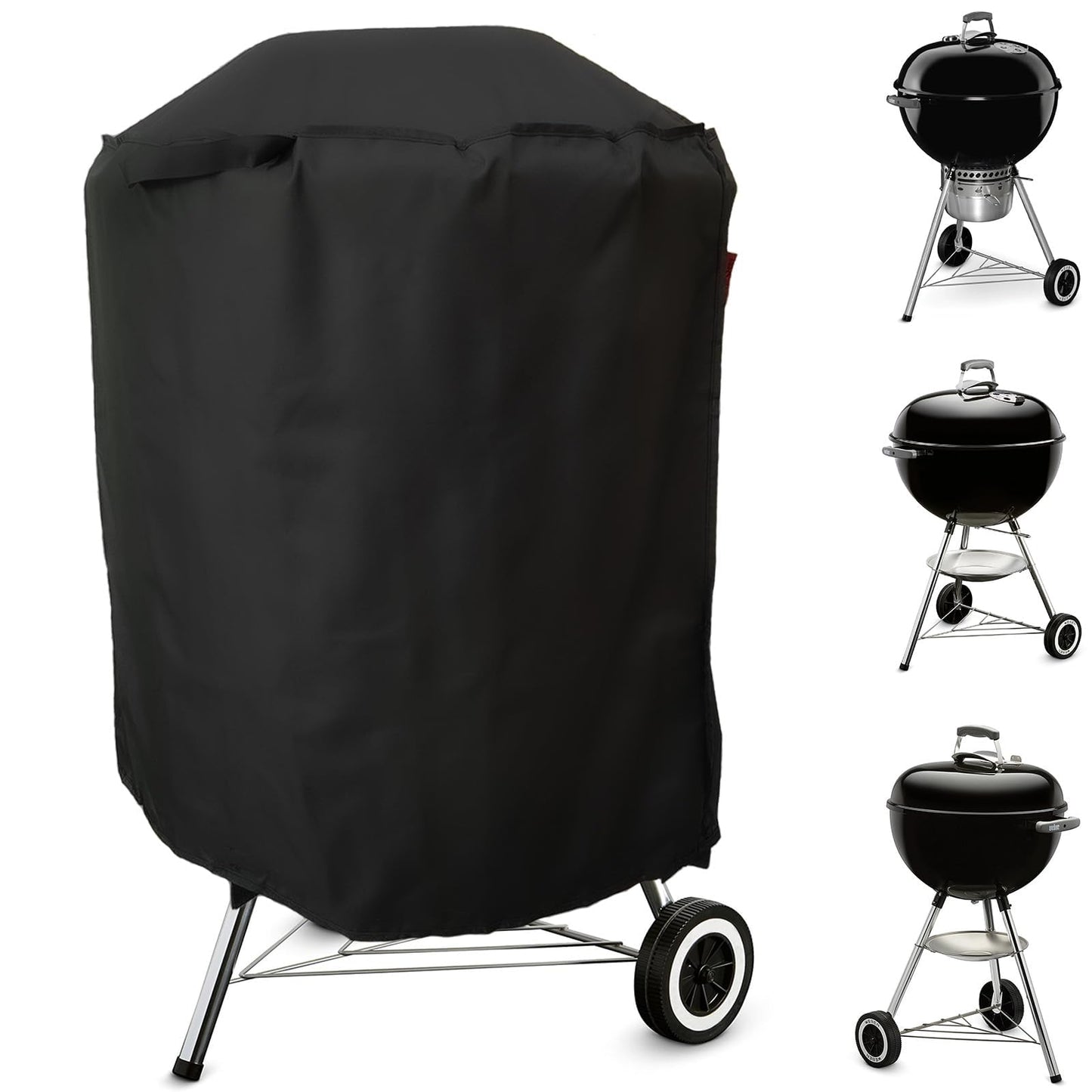 Cover Geny Premium Grill Cover Fits Weber 22" Jumbo Joe,22" Original & Premium Kettle Charcoal Grill,Weber/Joyfair/Megamaster/Papapacks/GRILIFE/Green Party 18" Kettle Charcoal Grill