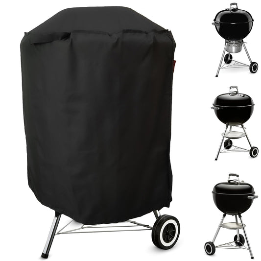 Cover Geny Premium Grill Cover Fits Weber 22" Jumbo Joe,22" Original & Premium Kettle Charcoal Grill,Weber/Joyfair/Megamaster/Papapacks/GRILIFE/Green Party 18" Kettle Charcoal Grill