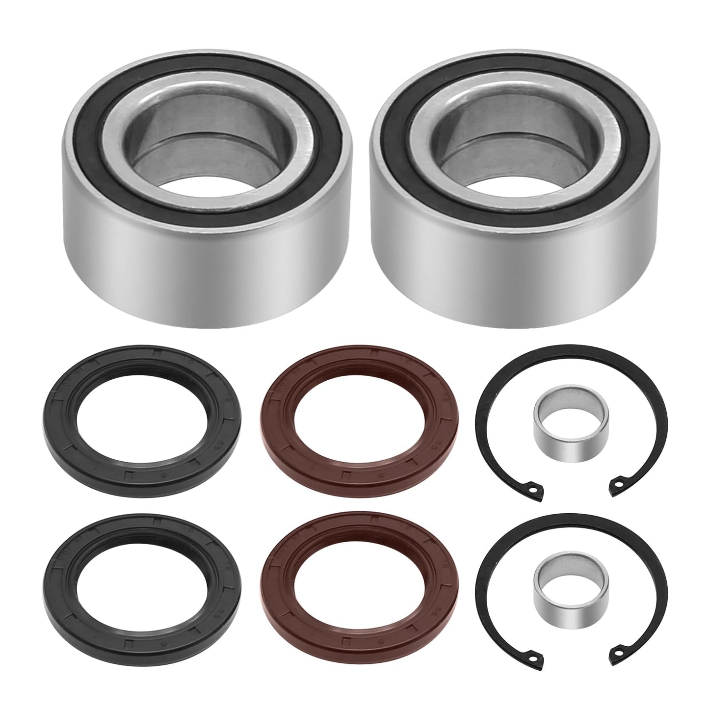 91051-HC5-003 Front Wheel Bearings & Seals Circlip Dust Seal Replacement for Honda Fourtrax 300 TRX300FW 4x4 1988 1990-2000，Replaces for 91209-HN2-003,91263-HA7-771, 94520-50000