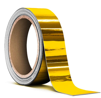 VViViD Gloss Gold Chrome Air-Release Vinyl Adhesive Tape Roll (6 Inch x 30ft)