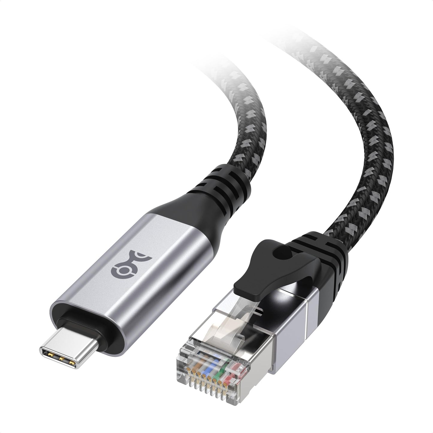 Cable Matters Plug & Play USB C to Gigabit Ethernet Cable - 1.8m / 6ft, Direct USB-C to Ethernet Connection, Thunderbolt 4/5 Compatible, Ideal for MacBooks, Laptops, and USB4 Devices