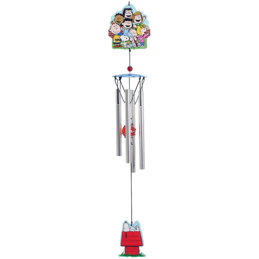 Spoontiques Peanuts Group Wind Chime - Garden Décor - Decorative Chimes for Yard and Garden Decoration