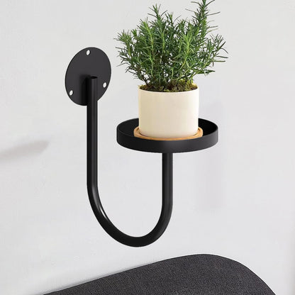 3 Pack Wall Plant Holder Wall Planters Black Metal Plant Wall Shelf Indoor Plants Hanger Modern Wall-Mounted Hanging Planter for Outdoor Livingroom Window Bedroom Balcony Patio Flower Pot Decor