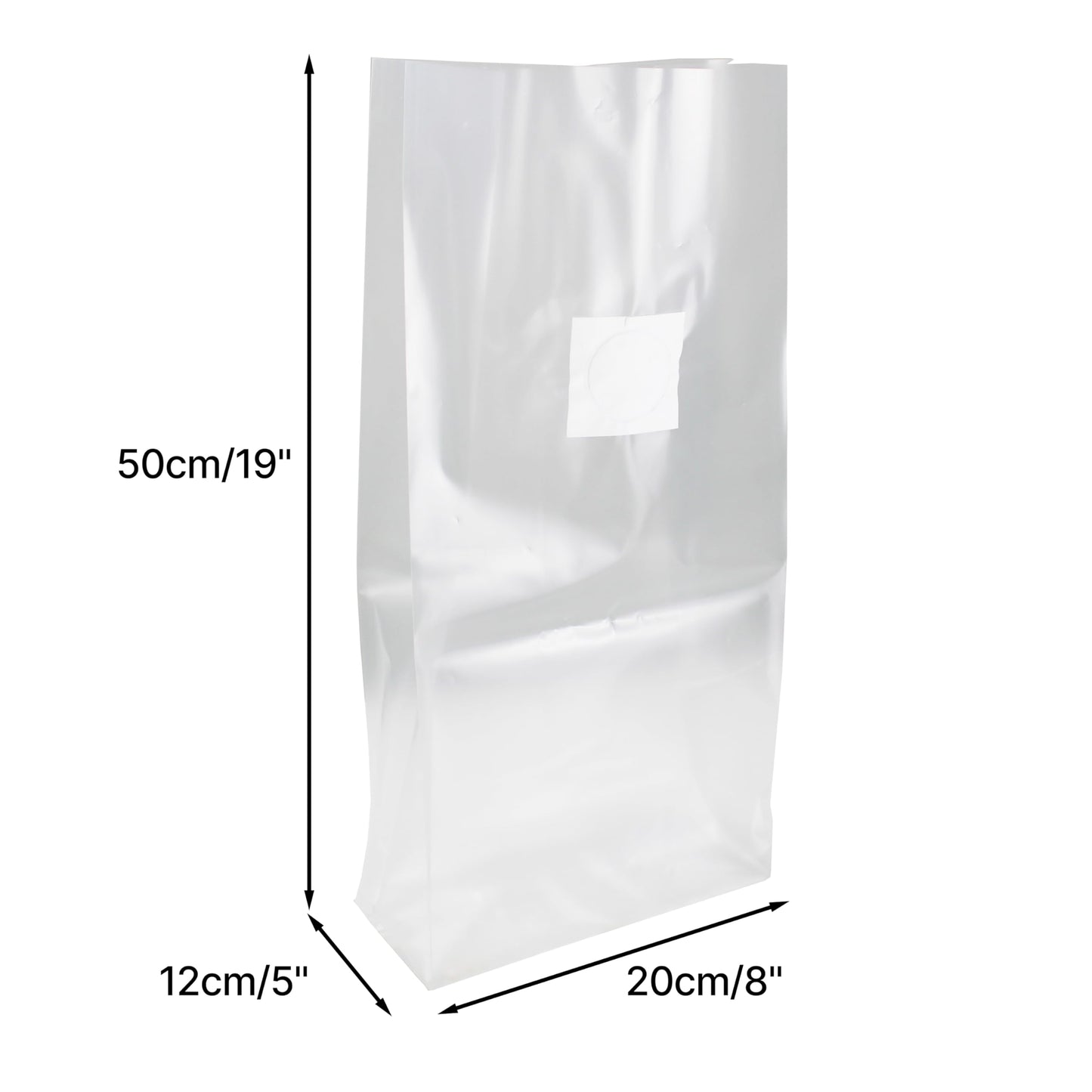 TEXALAN(R) Mushroom Grow Bags with 0.5 Micron Filter 3 Mil Polypropylene for Substrate Autoclavable Mushroom Cultivation 8"X5"X19", 30 PCS