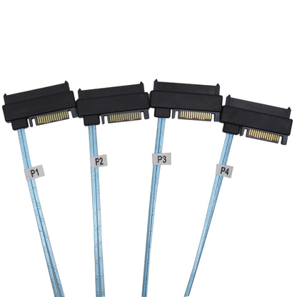 YIWENTEC Mini SAS 36 SFF-8087 to (4) SFF-8482 Connectors with SATA Power 1 m