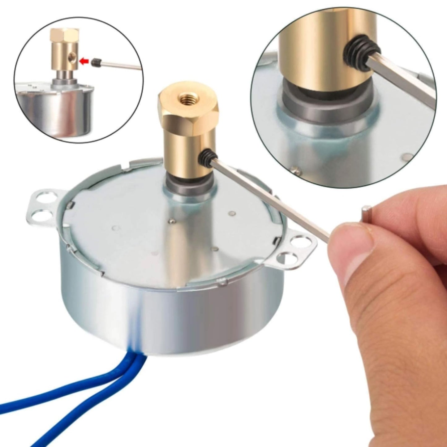 1pc AC 100-127V 4W Synchronous Motor Large Torsion Geared Motor Low Noise 50/60Hz CCW/CW (5-6RPM)