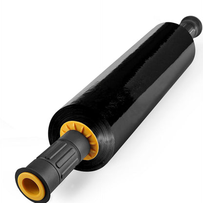 Black Stretch Wrap 15"x1000 Feet Stretch Film Shrink Wrap Packing Moving Suppliers for Shipping Moving Suppliers Packing Pallet Wrapping Surface Protection 60 Gauge (1 Roll)