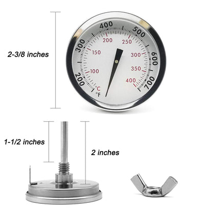67088 & 67731 Accurate Grill Thermometer for Weber Genesis 300, II and Summit Series Grills, Center Mount, Genesis E/S-310 330 Thermostat, Lid Temperature Gauge Replacement for Weber