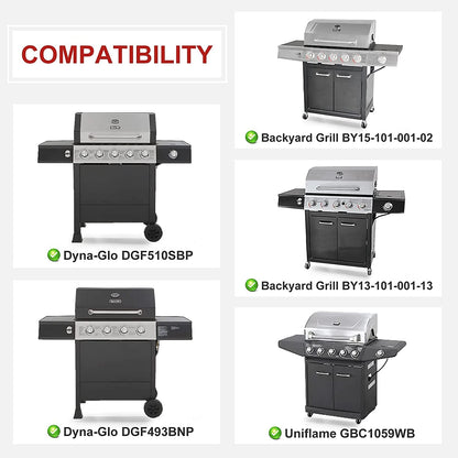15" BBQ Heat Plate Shield for Backyard Grill GBC1462W-C GBC1349W GBC1449W-C, Grill Heat Tent for Barbecue Backyard Grill GBC1355W-C GBC1555W-C, Dynaglo DGF510SBP DGF510SSP, Porcelain Steel 4-Pack
