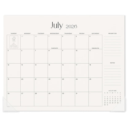 Cabbrix Magnetic Calendar for Refrigerator 2026-2027, Magnet Fridge Calendar July 2026 to December 2027, 13 x 11-1/2 inch, Monthly Floral Design, Easy Planning (Simplified)