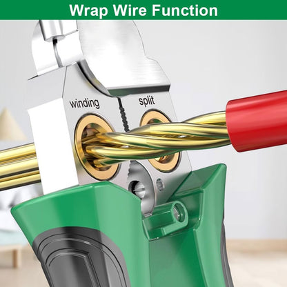 8 in 1 Wire Stripper with Voltage Tester, Pinzas De Electricidad, Multi-Function Electric Wire Stripping Tool for Cutting and Pulling Pliers, Electrician Repair Tool (1PCS)