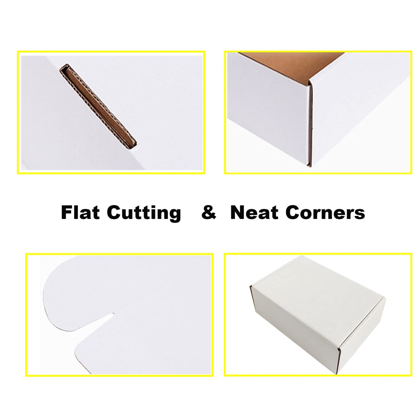 zmybcpack 30 Pack 7x5x2 inch Small Shipping Boxes Mailers, White Corrugate Cardboard Shipping Box Literature Mailer Box for Mailing, Packing, Shipping