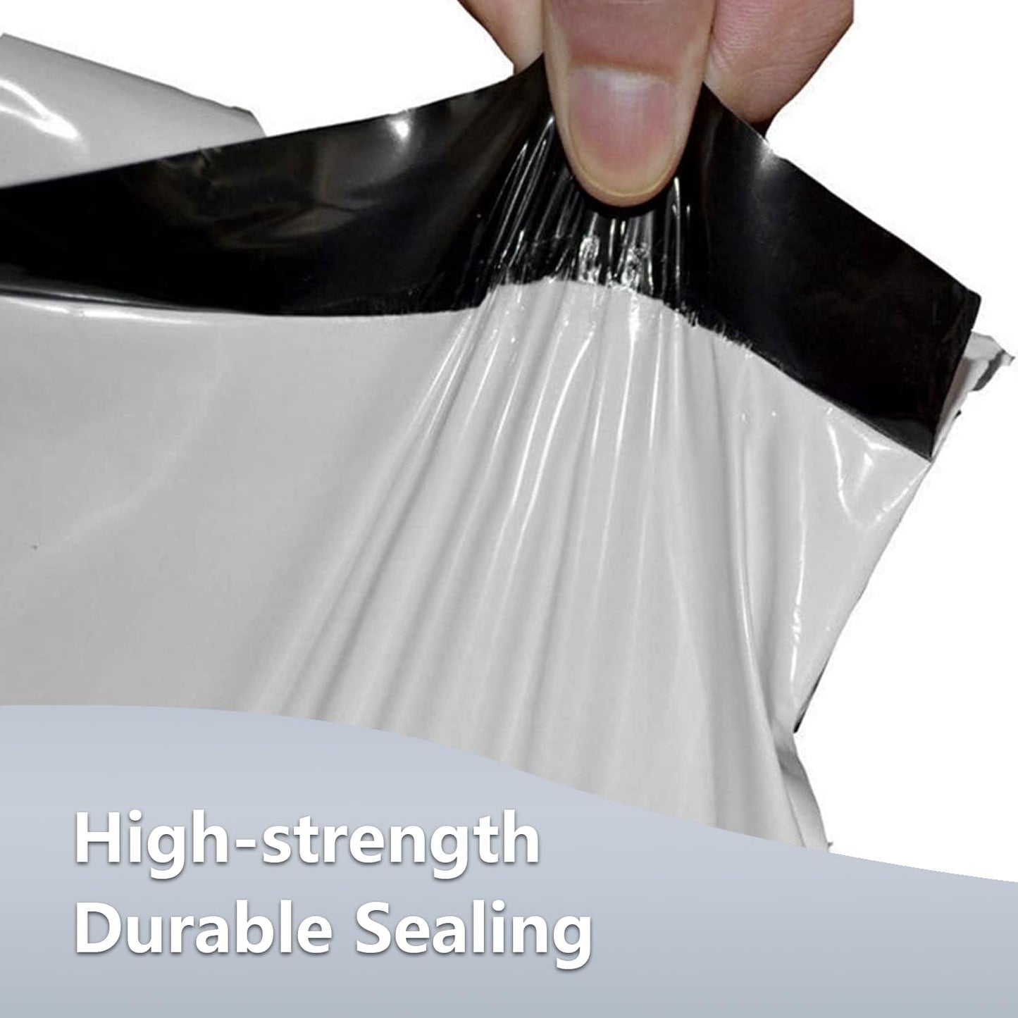Poly Mailers12 x15.5 100 Pcs, Thickened Mailers, Envelopes Shipping Bags Self Sealing, Waterproof and Tear Proof Mailing Bags for Shipping, Packaging Bags White