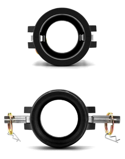 QWORK Camlock Coupling Fitting, Type D Cam Lock Fitting Pipe Fitting, 2 Pack Polypropylene Cam & Groove Fitting- -2" Female Coupler x 2" NPT Female, Black